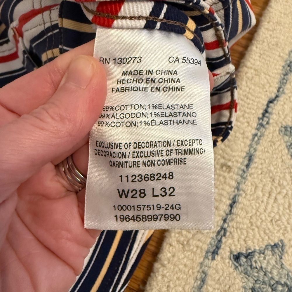 Wrangler x Lainey Wilson Striped Flare Jeans 28x32 - Picture 7 of 16
